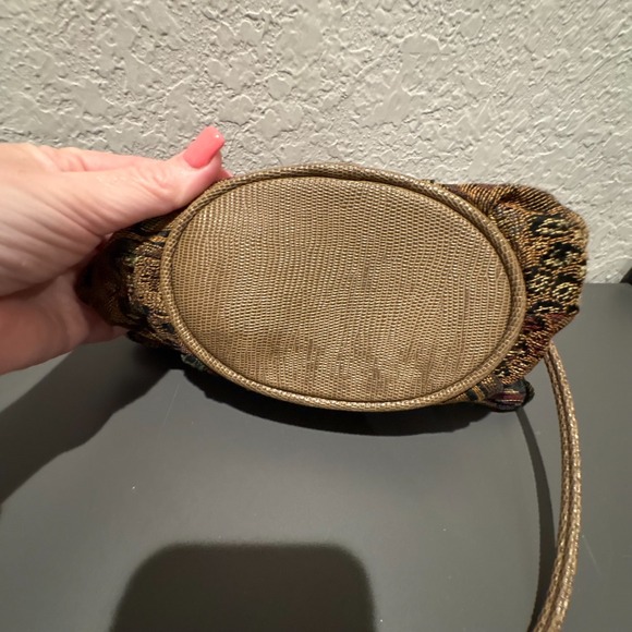 Vintage Boho Tapestry Hobo Bag Purse Shoulder Handbag Ethnic Southwestern Brown - Picture 4 of 7